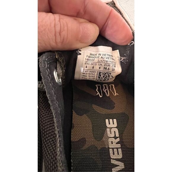 CONVERSE OLIVE GREEN COMOFLOUGE SNEAKERS MENS SIZE 4 WOMENS SIZE 6 - Picture 9 of 9